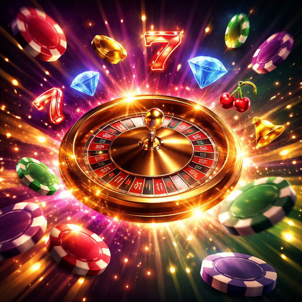 Bangladeshi player analysing a virtual card hand on a modern display with floating casino symbols