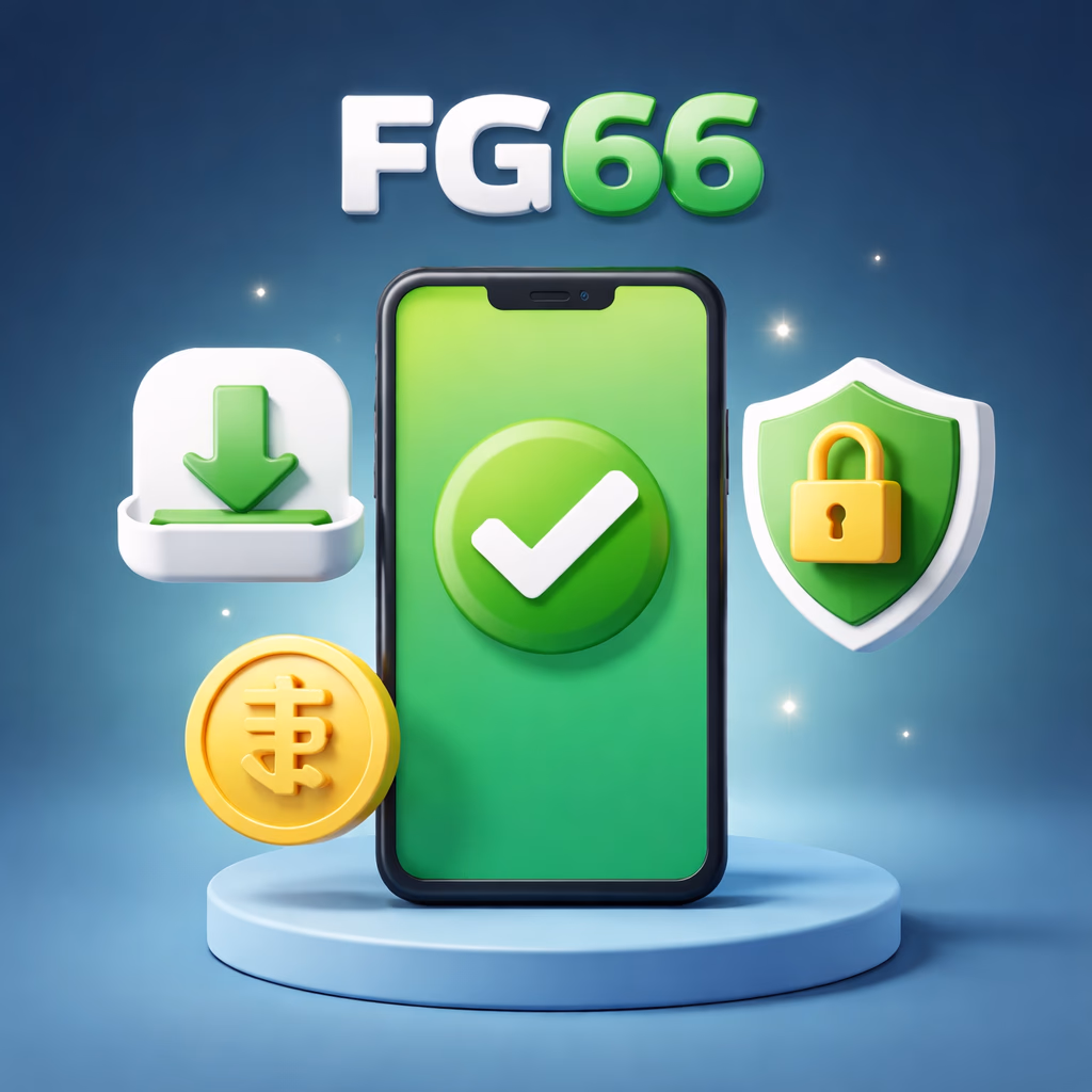 Happy Bangladeshi user completing the FG66 app installation on their Android phone in a comfortable living room setting