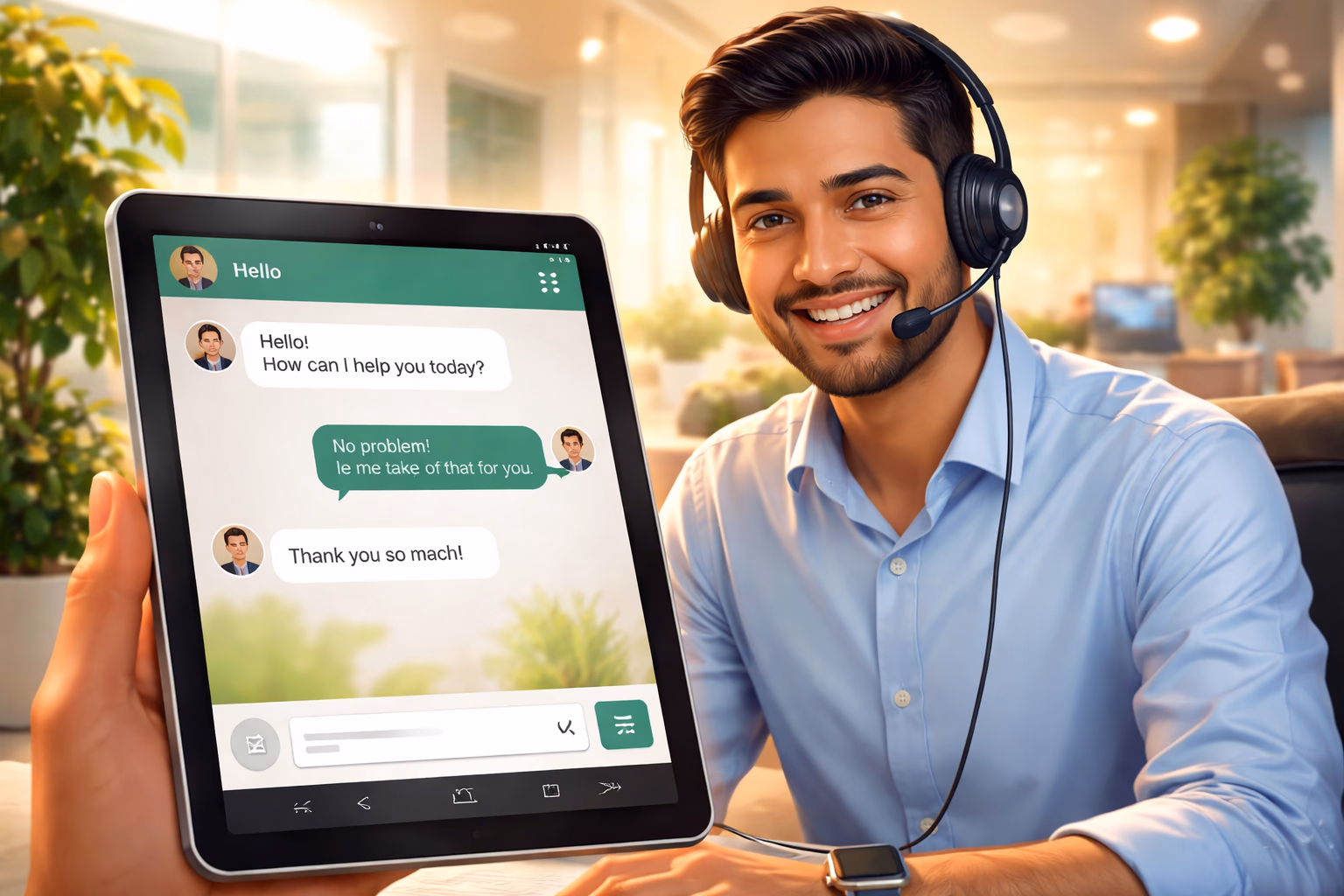 Warm and welcoming Bangladeshi support specialist guiding a player through the FG66 account recovery process with floating golden coins and bright interface elements